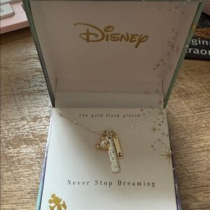 Disney Gold and Silver Necklace with Sparkling Pendant